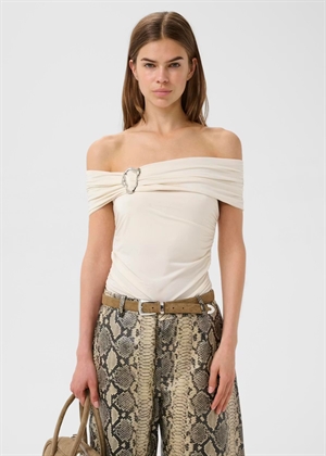 Laily offshoulder top Egret Gestuz 